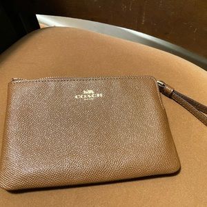 Coach Signature Zip Wristlet